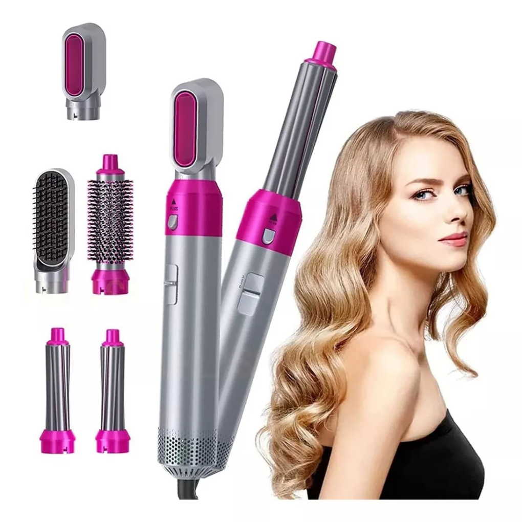 Cepillo LisoPro 5 En 1 + Regalo Depilador de Cristal Hairless™